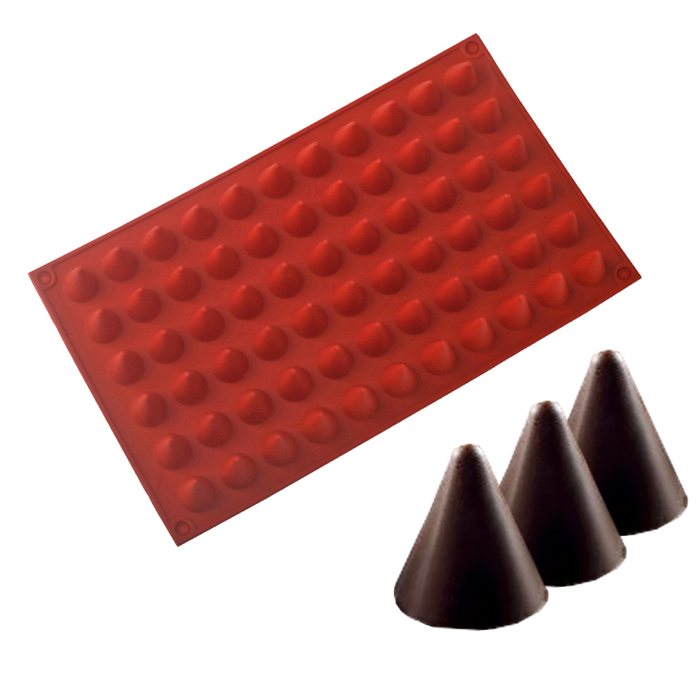66-Cells Cone Chocolate Baking - đánh giá và giá Kitchen Baking Molds