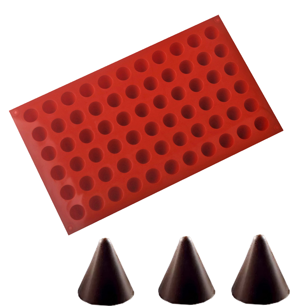 66-Cells Cone Chocolate Baking - đánh giá và giá Kitchen Baking Molds