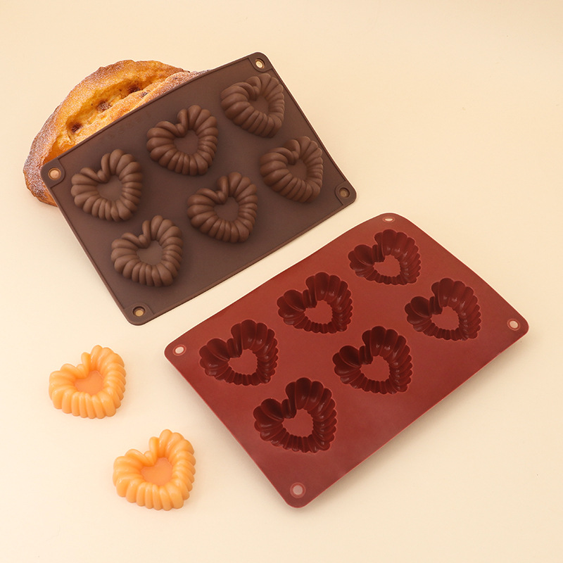 Heart-shaped Silicone Chocolat - đánh giá và giá Kitchen Baking Molds