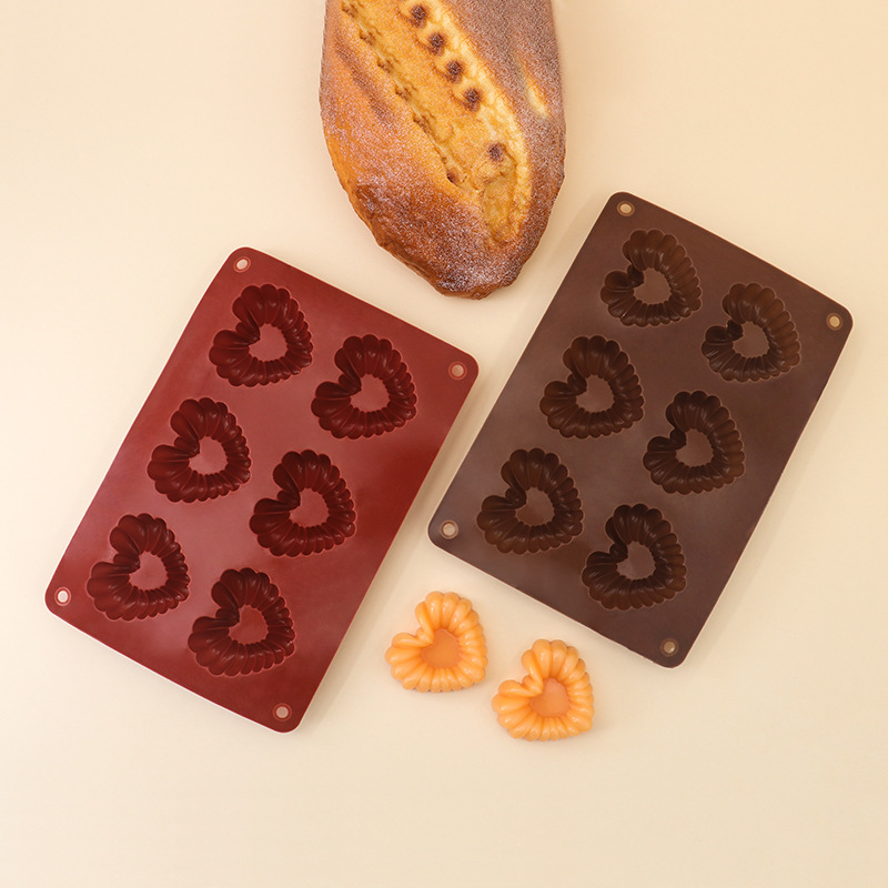 Heart-shaped Silicone Chocolat - đánh giá và giá Kitchen Baking Molds