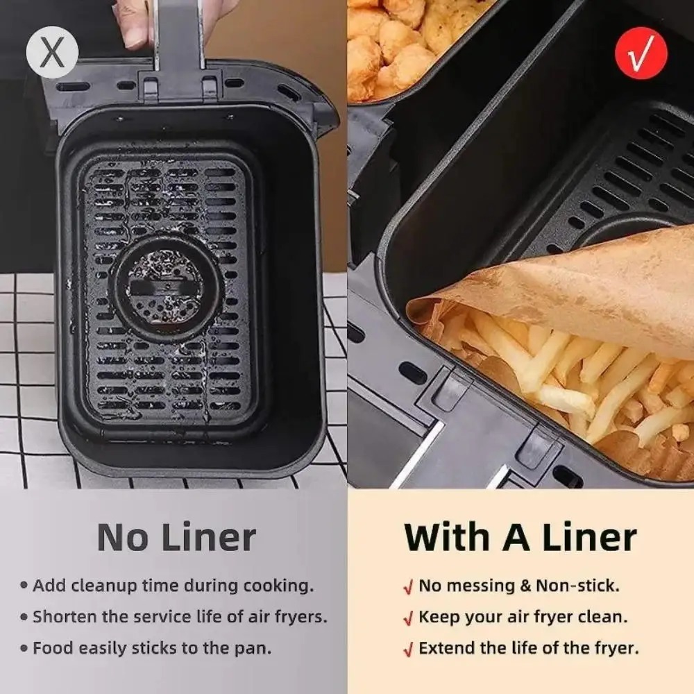 50/100pcs Disposable Air Fryer - đánh giá và giá Kitchen Paper For Baking