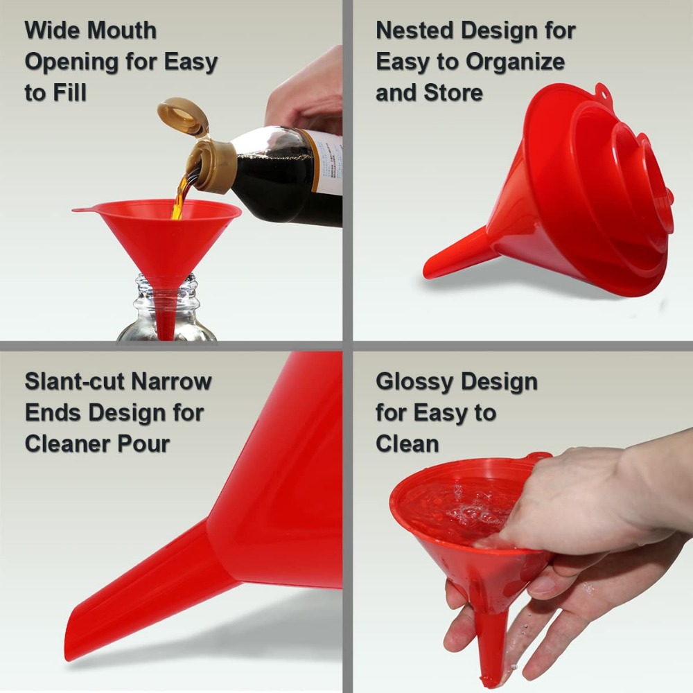 4-piece/set Kitchen Funnel Sui - đánh giá và giá Miniature Baking Kitchen