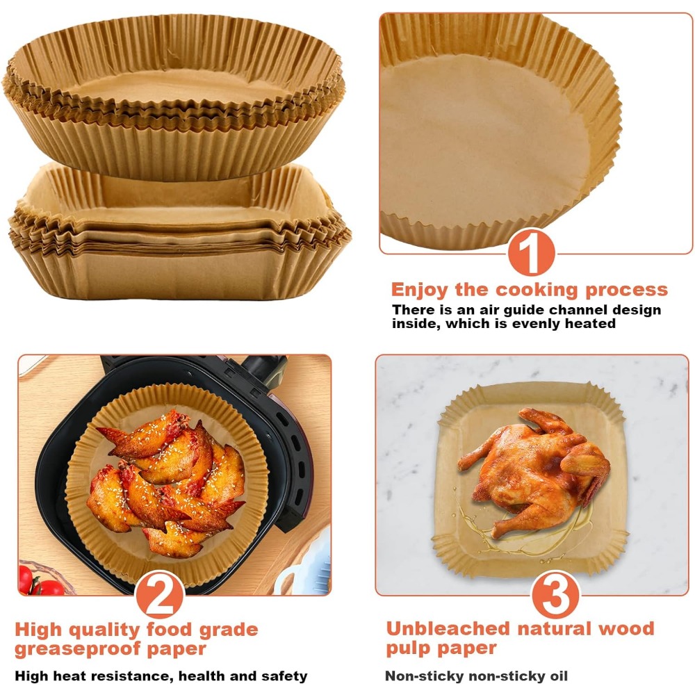 50/100pcs Air Fryer Disposable - đánh giá và giá Kitchen Paper For Baking