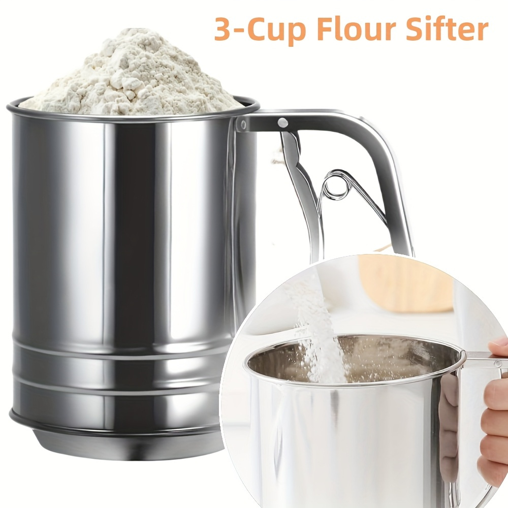 1/2pcs Stainless Steel Flour S - đánh giá và giá Baking Powder Kitchen