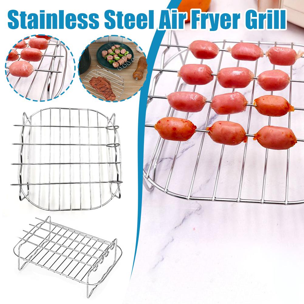 Stainless Steel Air Fryer Bask - đánh giá và giá Kitchen Baking Tray Rack