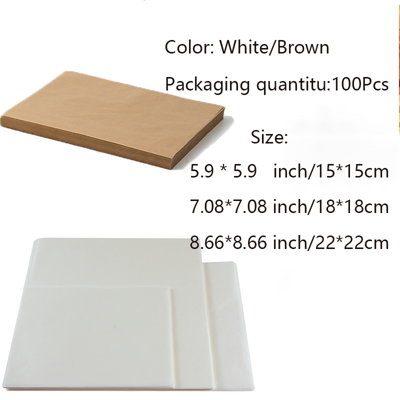 100 Pcs Baking Tools Parchment - đánh giá và giá Kitchen Paper For Baking