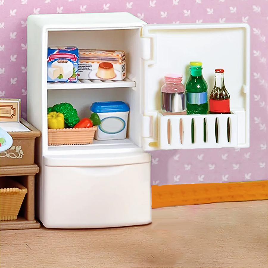 Dollhouse Miniature Refrigerat - đánh giá và giá Miniature Baking Kitchen