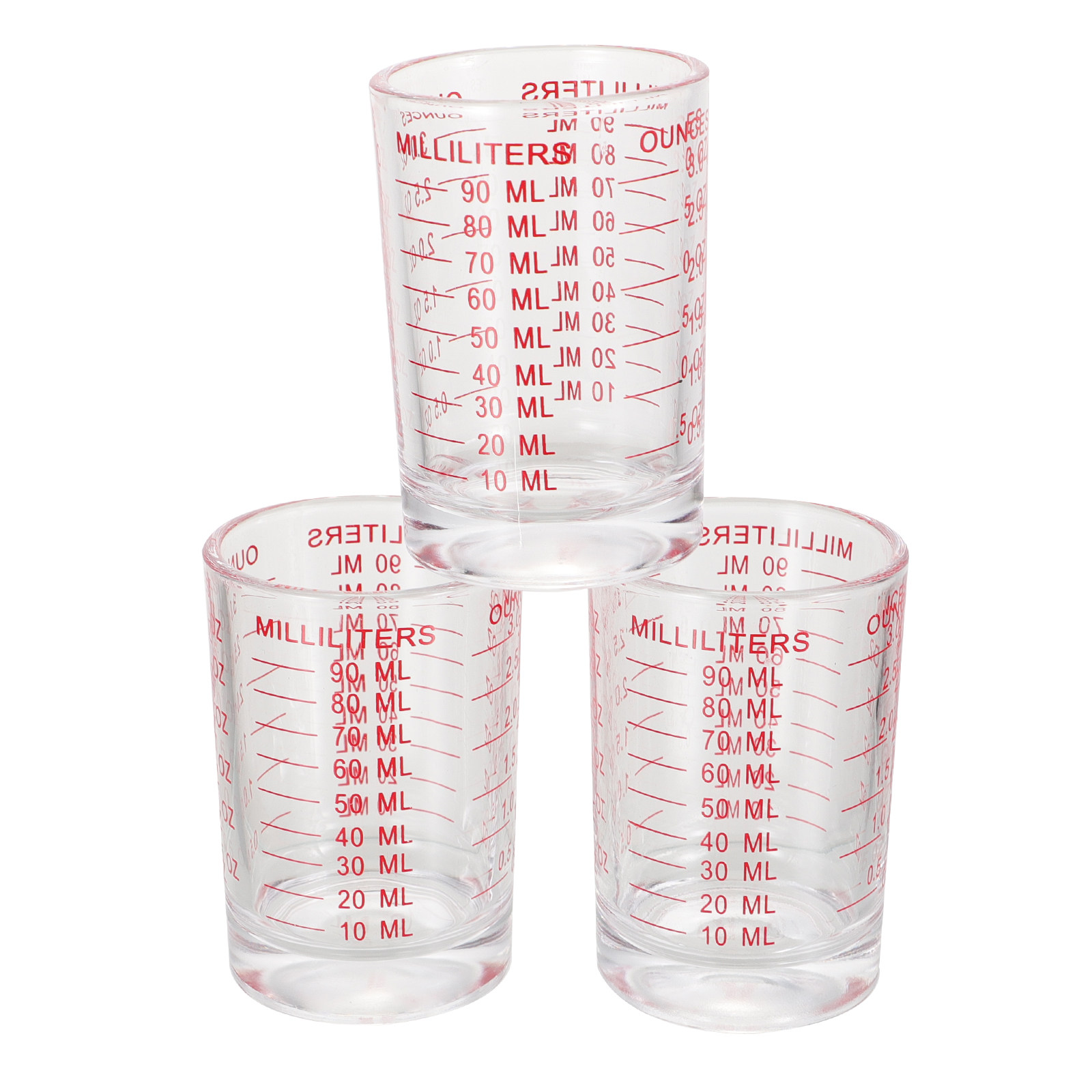 3Pcs Glass Measuring Cups Set  - đánh giá và giá Kitchen Baking Scale
