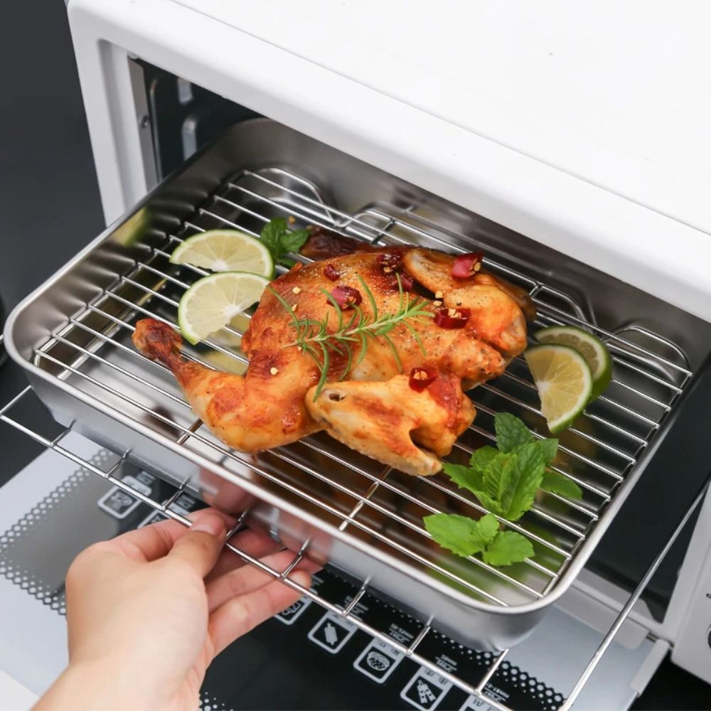 Portable Non-Stick Stainless S - đánh giá và giá Kitchen Baking Tray Rack