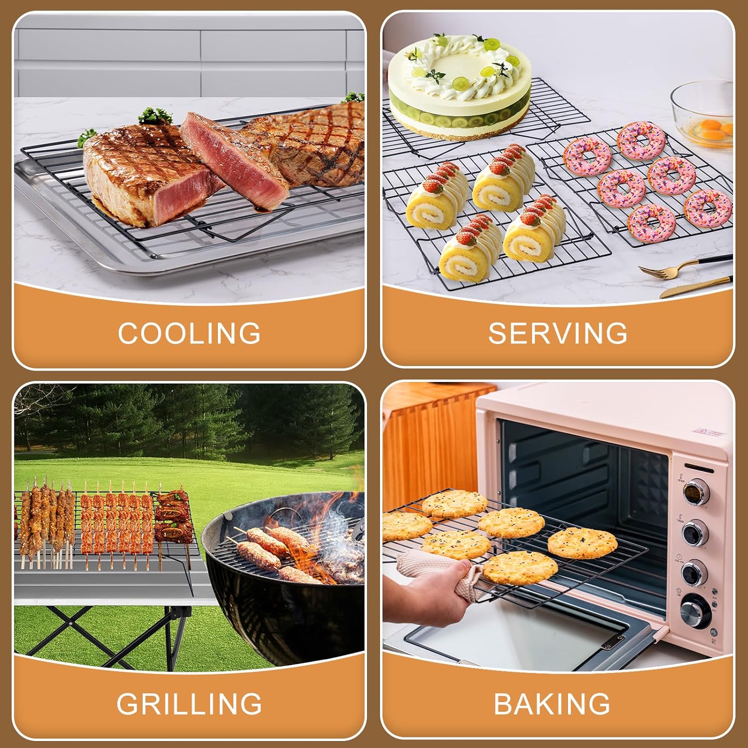 3-Tier Cooling Racks, Stackabl - đánh giá và giá Kitchen Baking Supplies