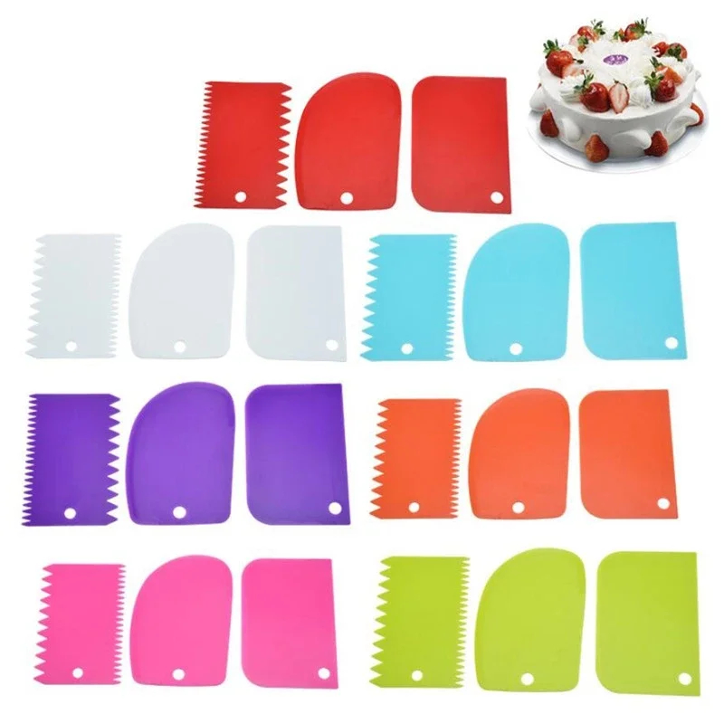 3PCS Cream Scraper Smoother Ir - đánh giá và giá Kitchen Baking Tools