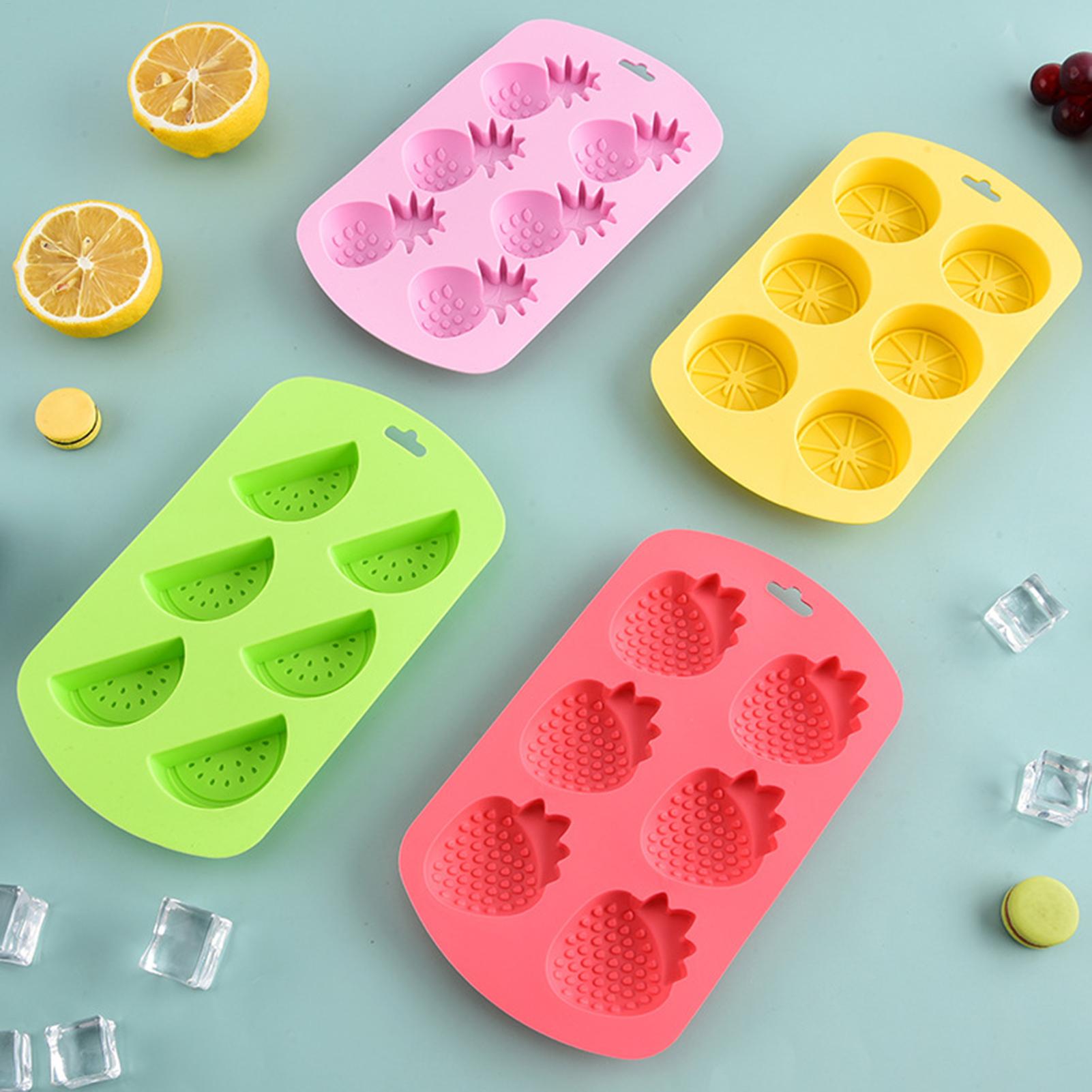 6 Cavity Fruit Shaped Silicone - đánh giá và giá Kitchen Baking Supplies