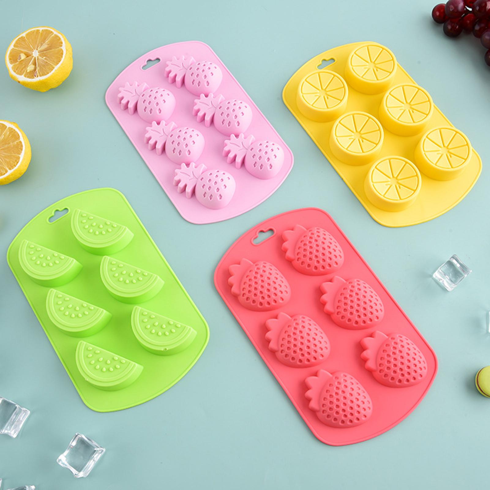 6 Cavity Fruit Shaped Silicone - đánh giá và giá Kitchen Baking Supplies