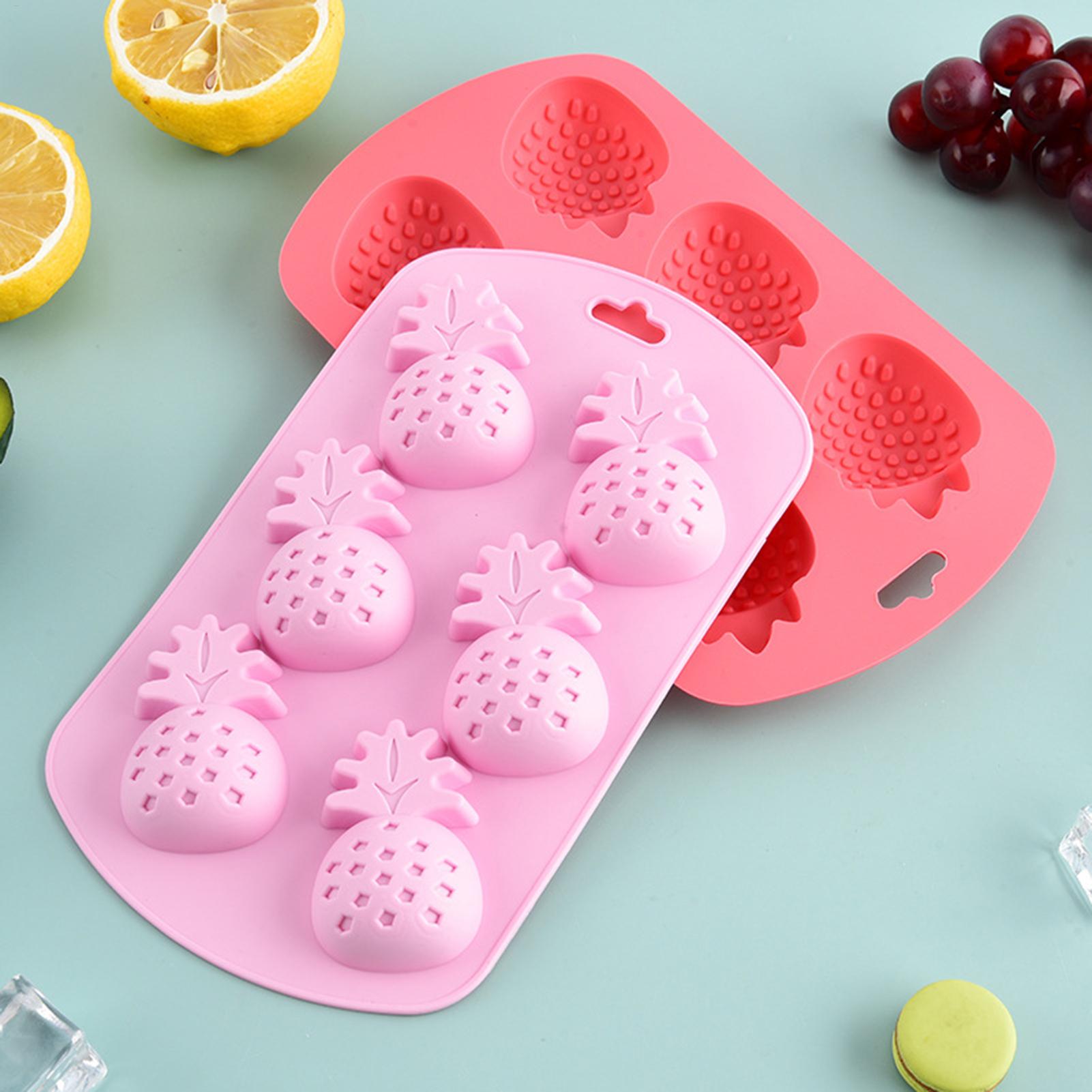 6 Cavity Fruit Shaped Silicone - đánh giá và giá Kitchen Baking Supplies