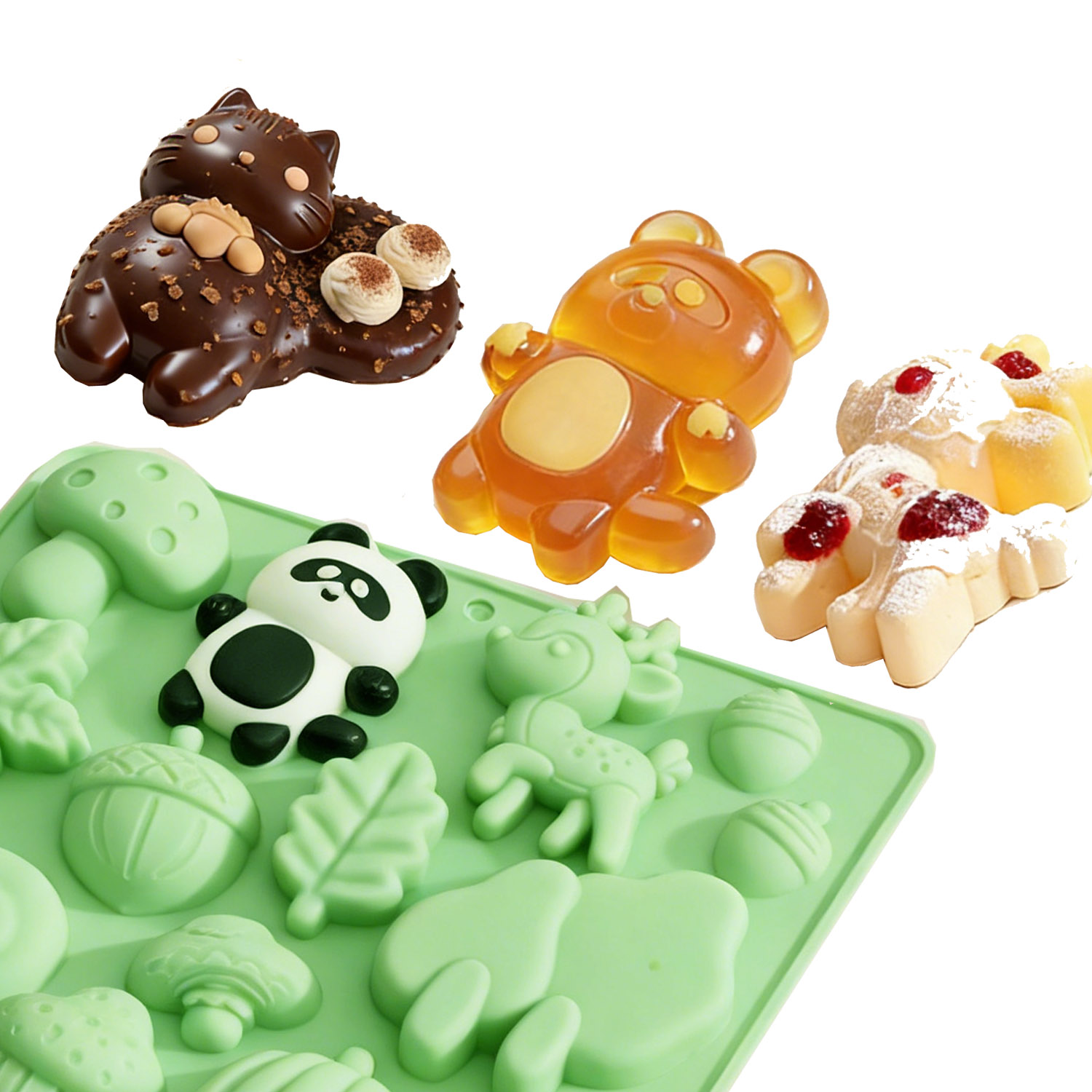 1 Silicone Cake Mold in the Sh - đánh giá và giá Kitchen Baking Molds