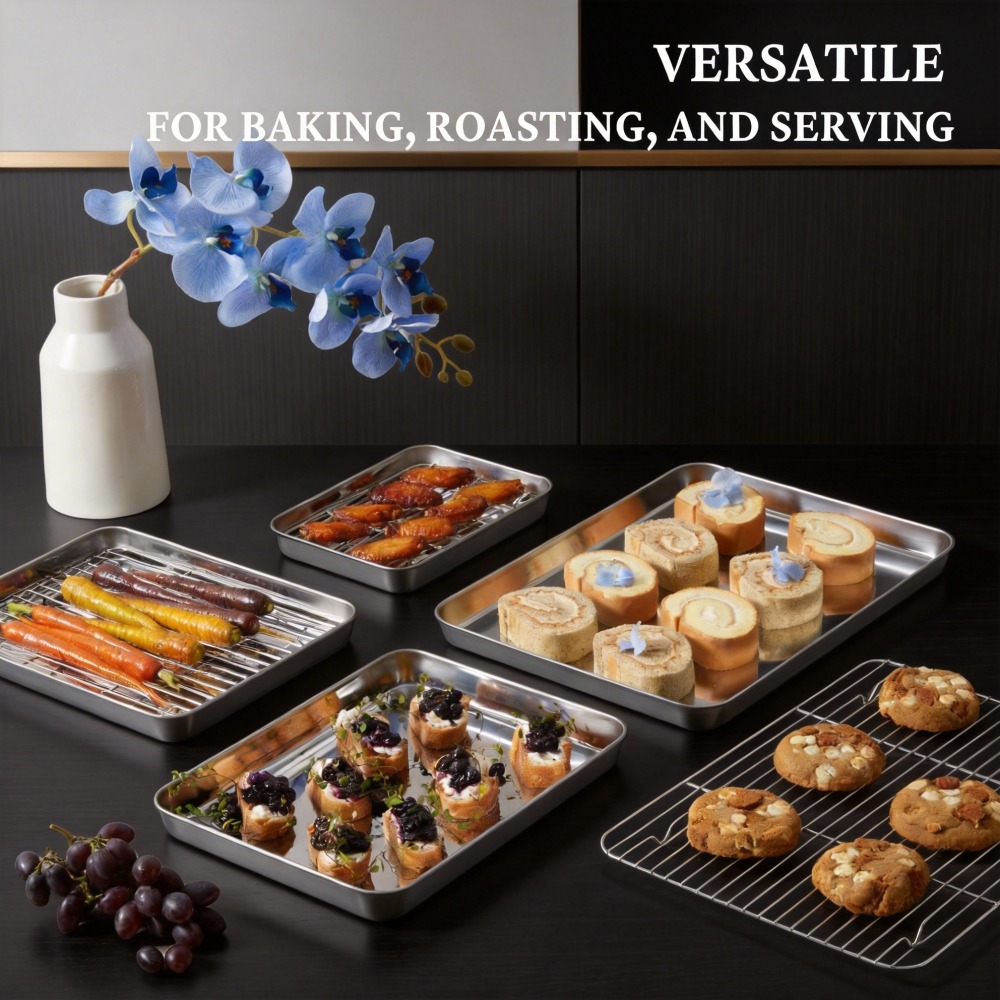Stainless Steel Baking Sheet w - đánh giá và giá Kitchen Baking Tray Rack
