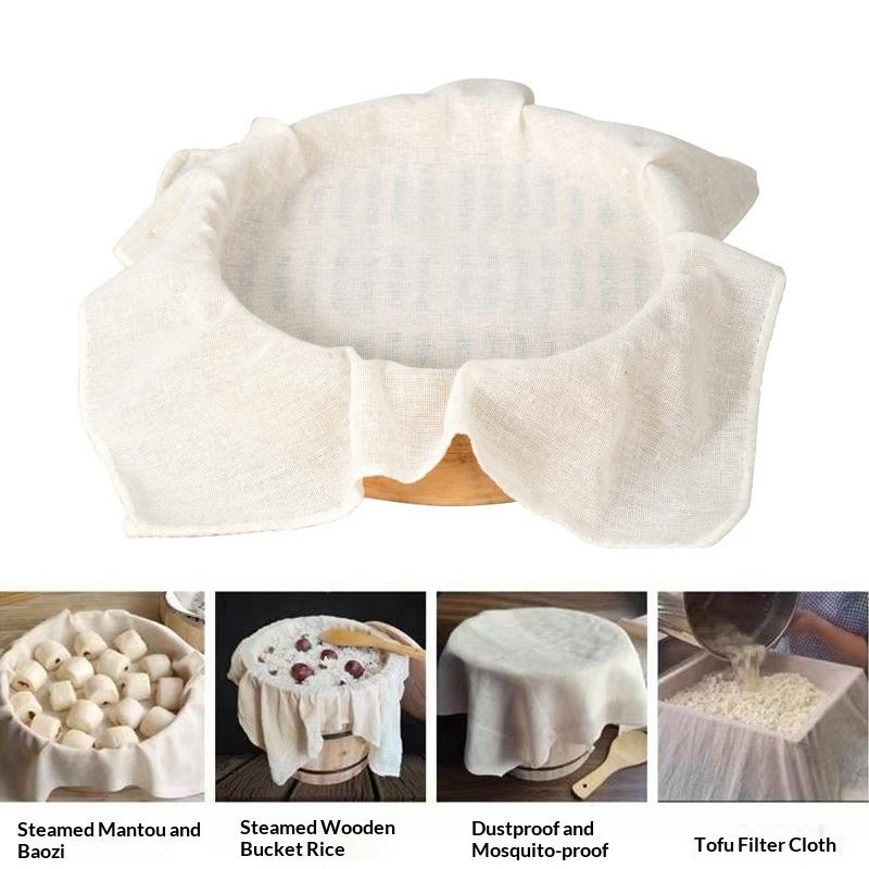 3Pcs Round Pure Cotton Steamer - đánh giá và giá Kitchen Baking Mat