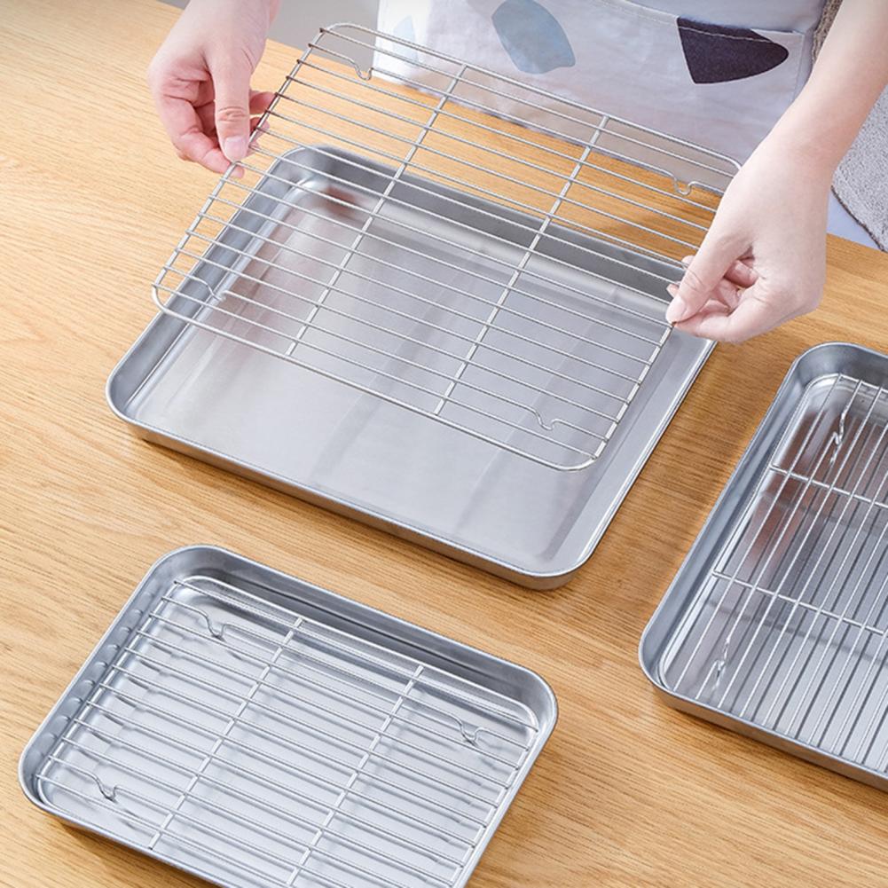 1 Set Stainless Steel Oven Bak - đánh giá và giá Kitchen Baking Tray Rack
