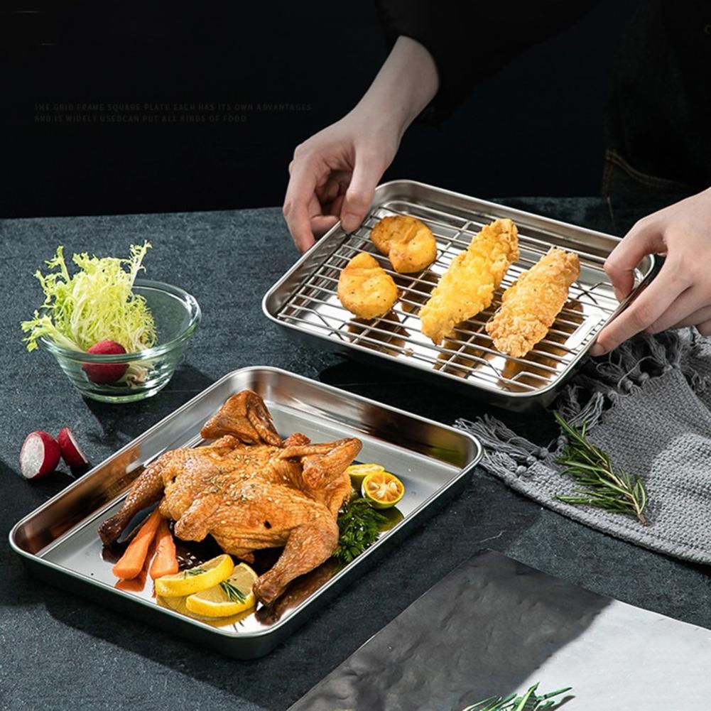 1 Set Stainless Steel Oven Bak - đánh giá và giá Kitchen Baking Tray Rack