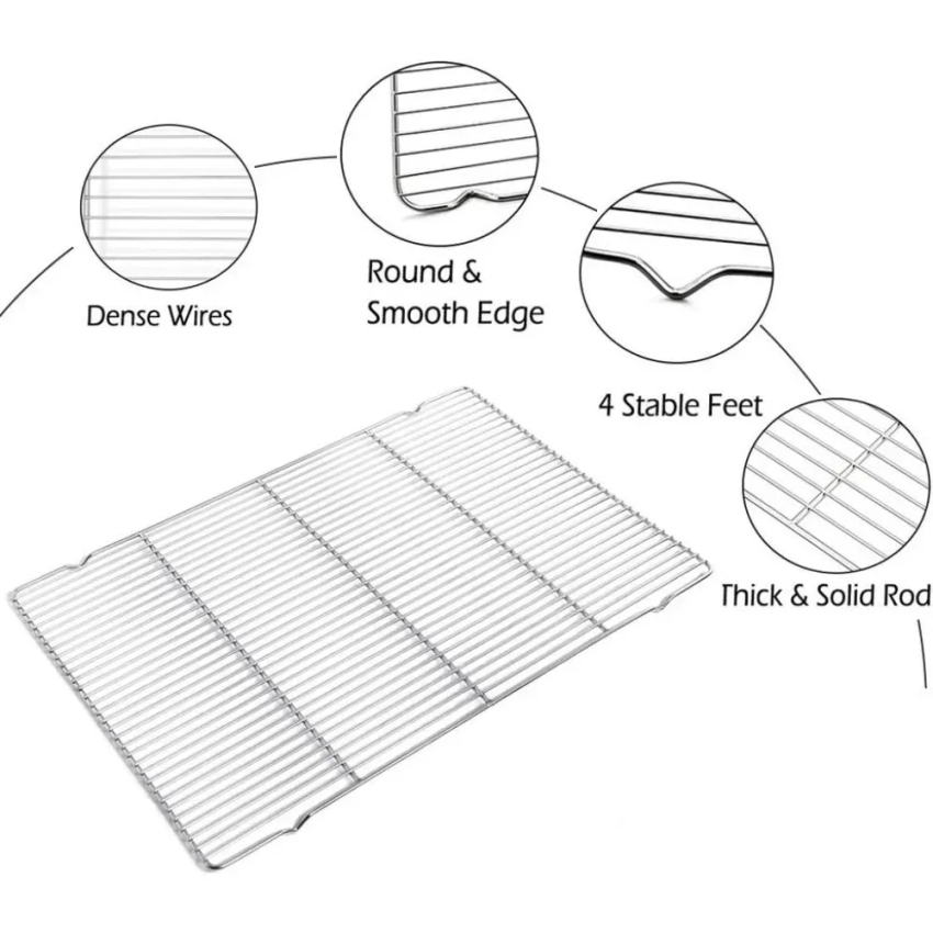 304 Stainless Steel Baking Tra - đánh giá và giá Kitchen Baking Tray Rack