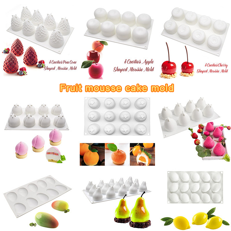 Food-Grade Silicone Fruit Seri - đánh giá và giá Kitchen Baking Molds