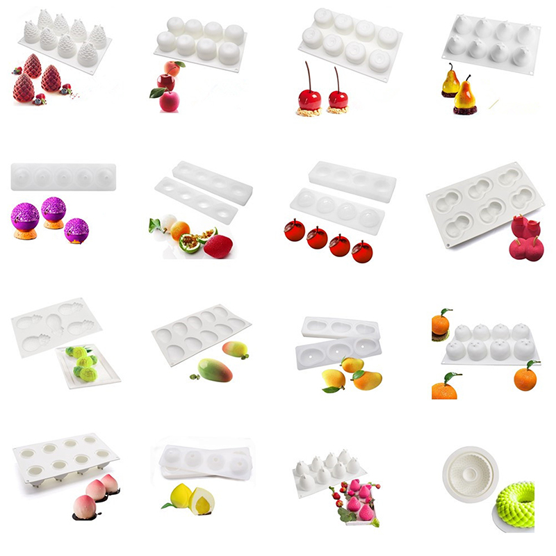 Food-Grade Silicone Fruit Seri - đánh giá và giá Kitchen Baking Molds