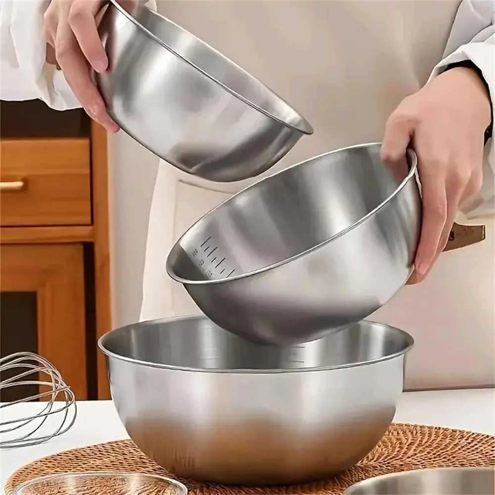 1-3 Stainless Steel Bowl Set w - đánh giá và giá Kitchen Baking Scale