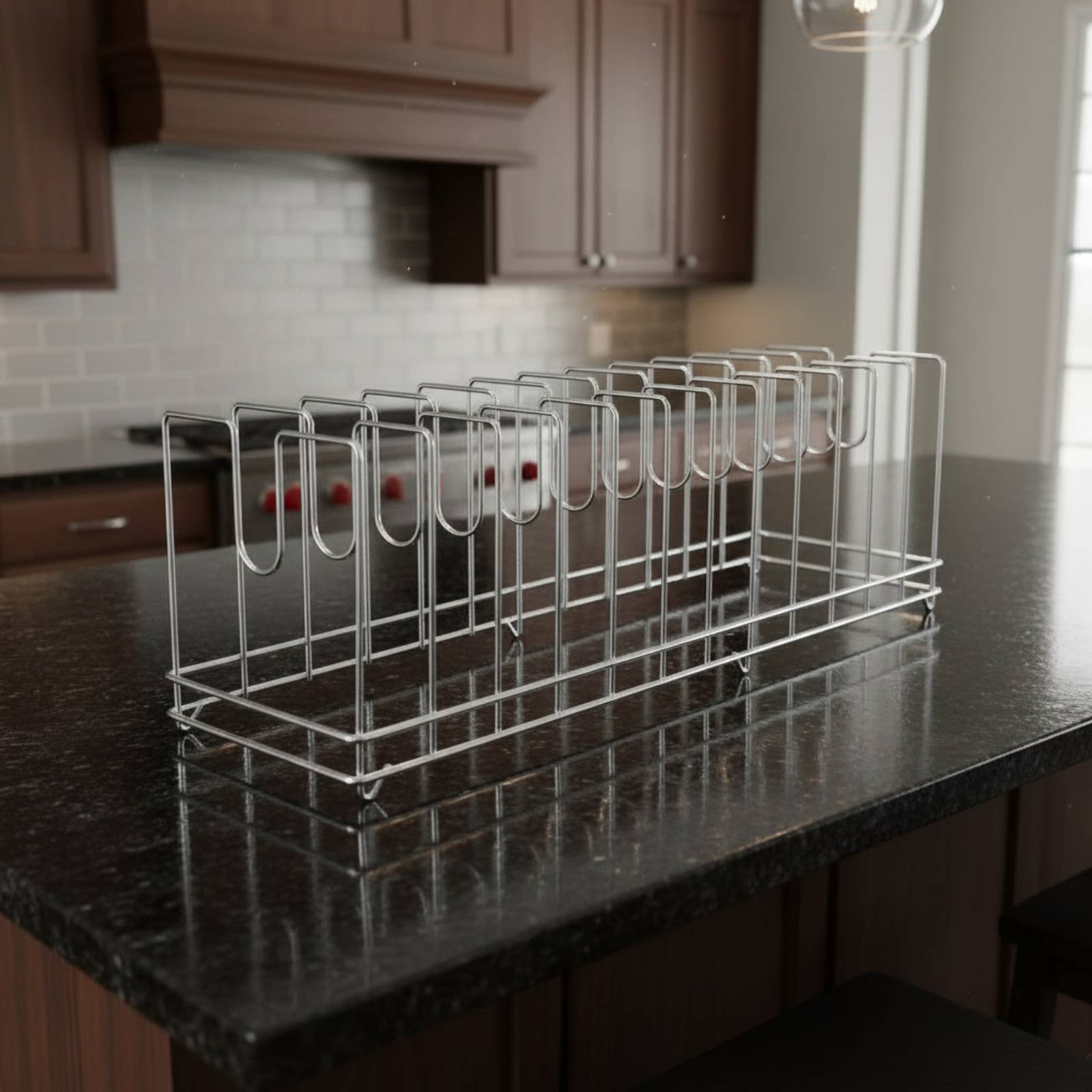 Pizza Pan Rack Space Saving Ba - đánh giá và giá Kitchen Baking Tray Rack