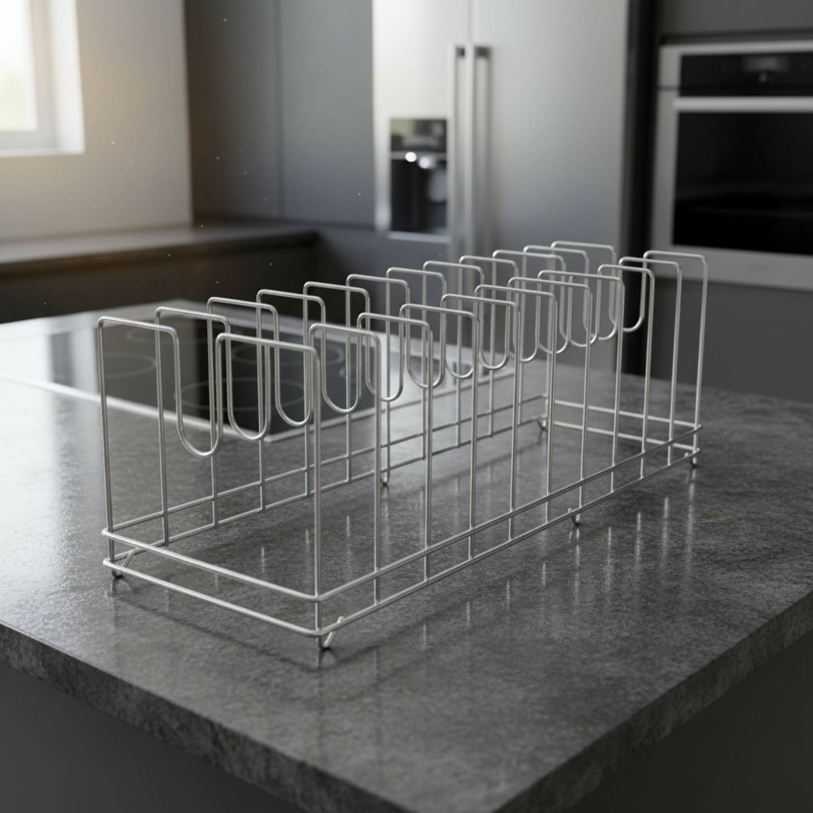 Pizza Pan Rack Space Saving Ba - đánh giá và giá Kitchen Baking Tray Rack