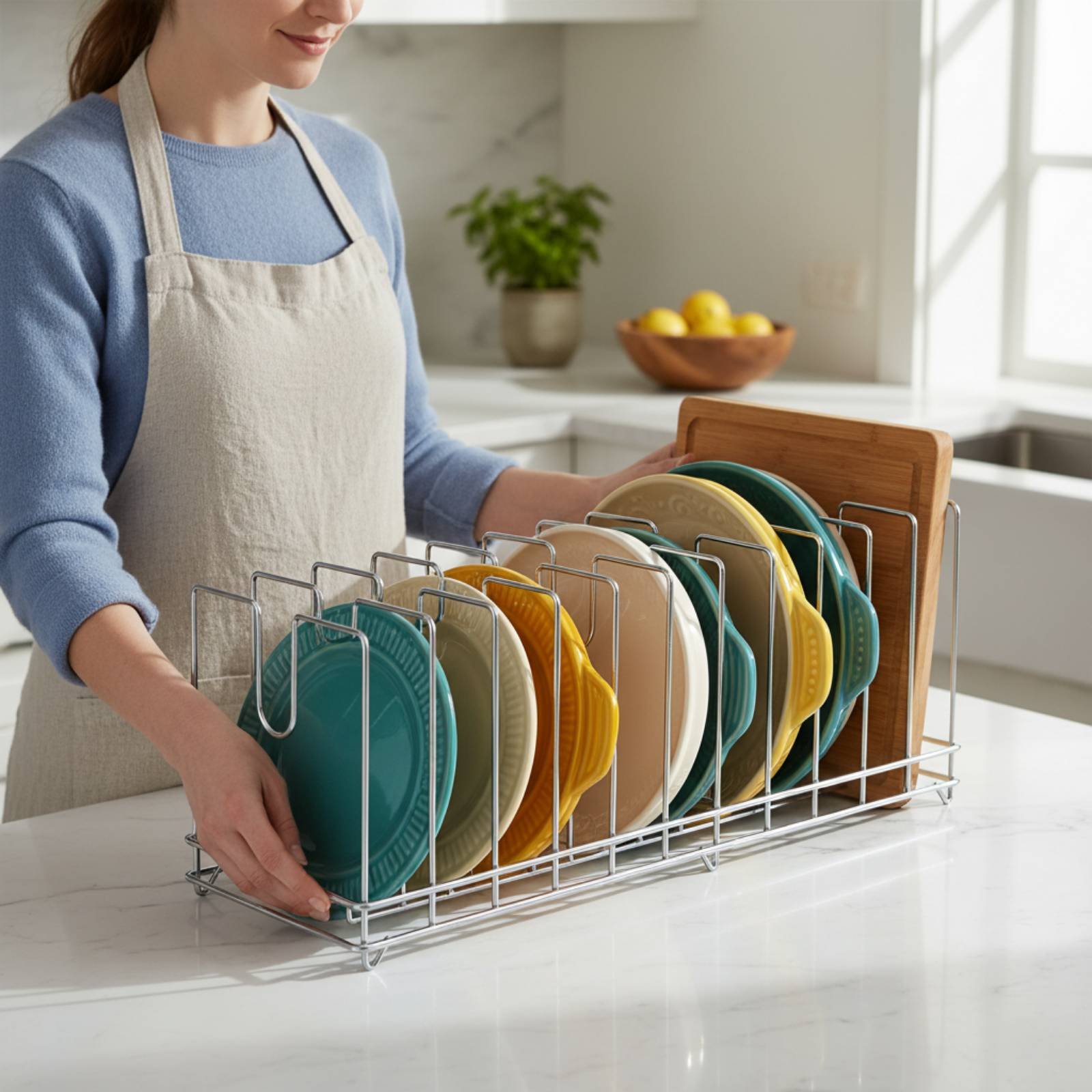 Pizza Pan Rack Space Saving Ba - đánh giá và giá Kitchen Baking Tray Rack