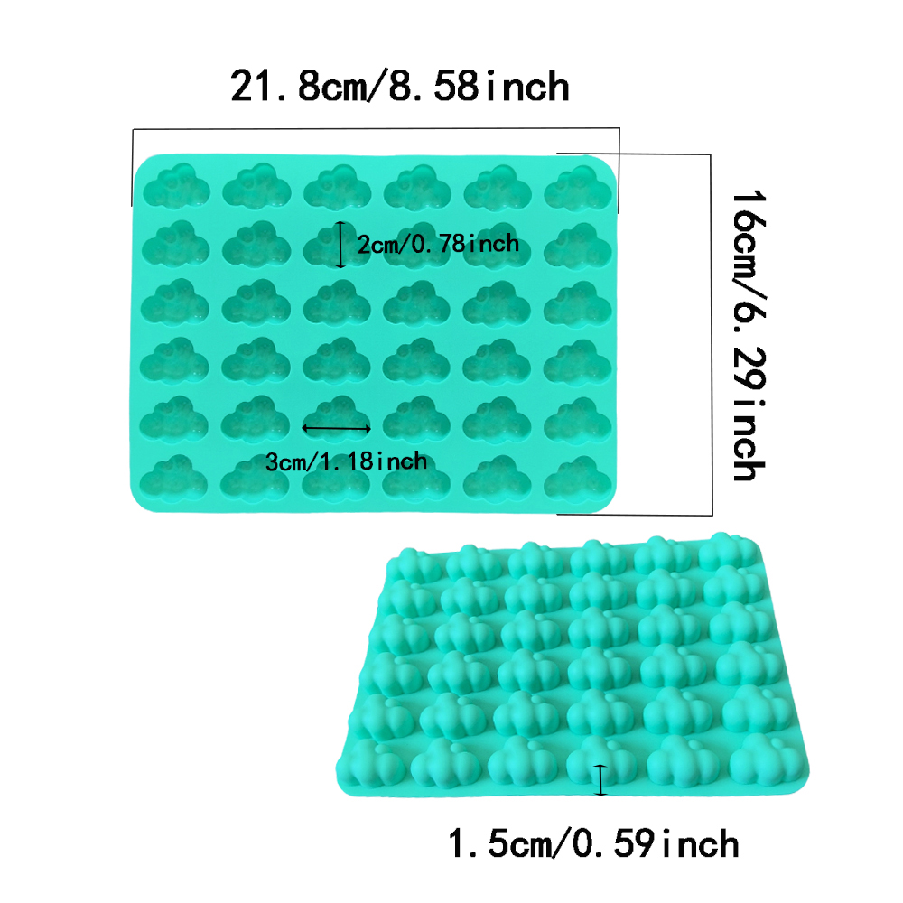 1pc 36 cavity cloud shaped cho - đánh giá và giá Kitchen Baking Molds