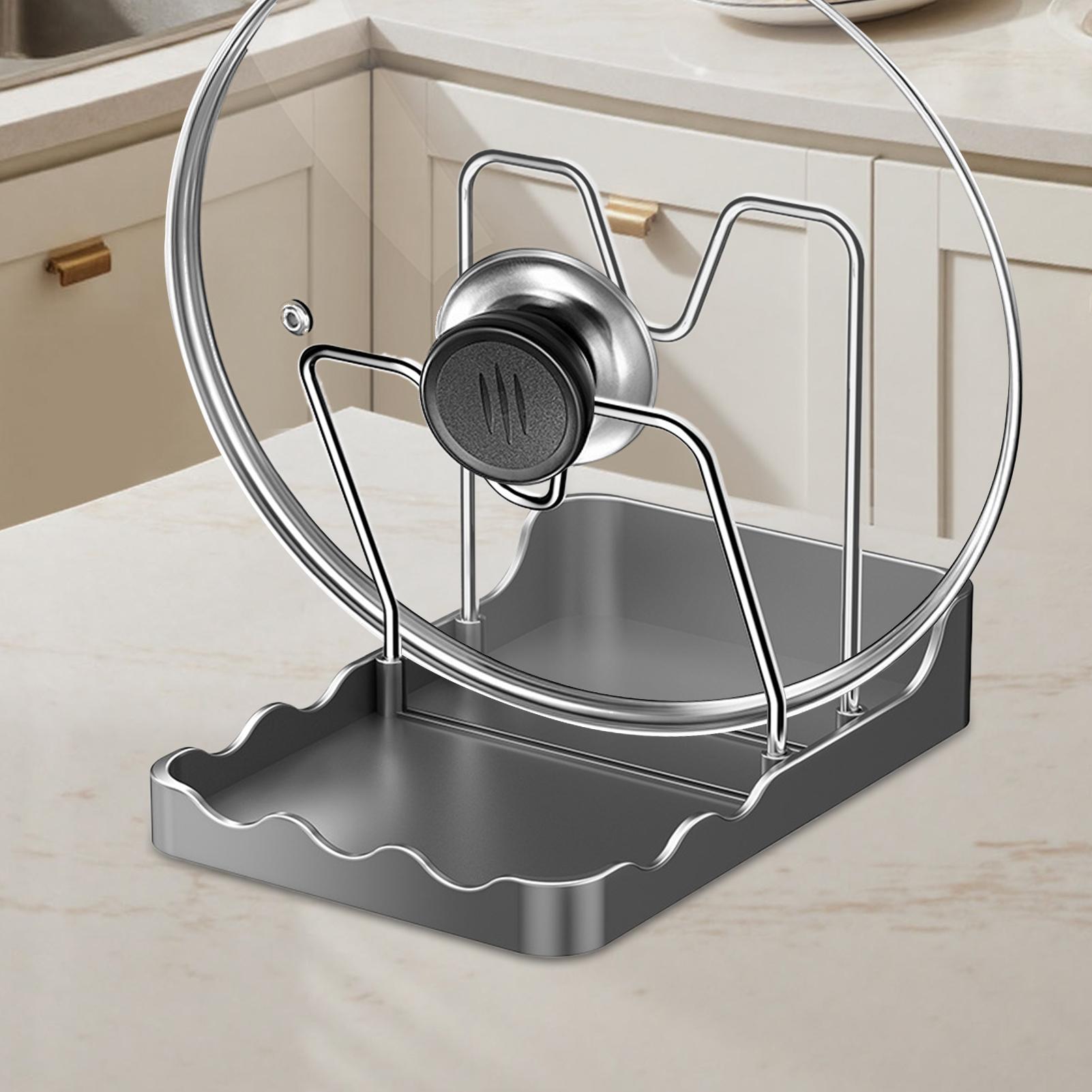 Pot Lid Organizer Vertical Spo - đánh giá và giá Kitchen Baking Tray Rack