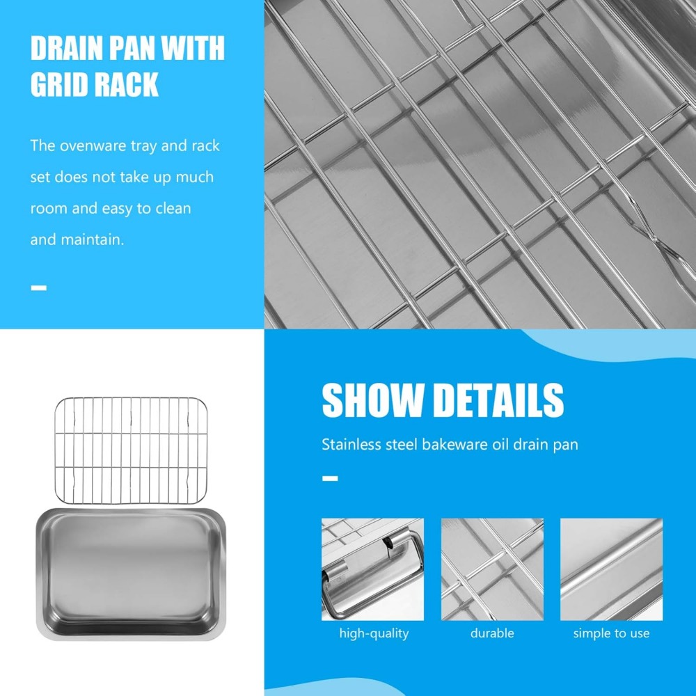 1 Set Stainless Steel Roasting - đánh giá và giá Kitchen Baking Tray Rack