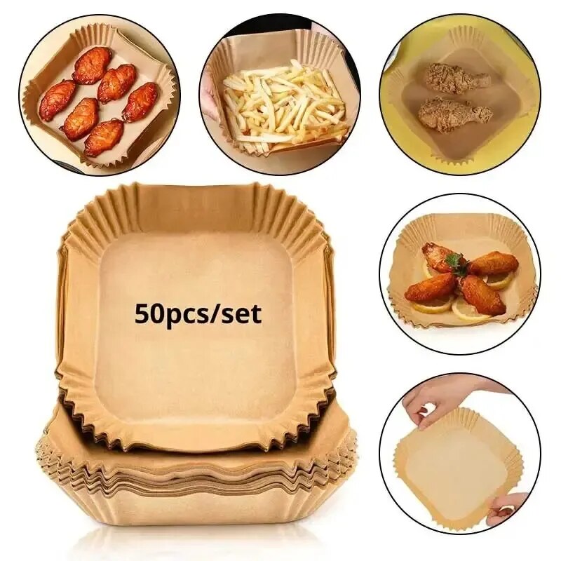 50Pcs Air Fryer Disposable Pap - đánh giá và giá Kitchen Paper For Baking
